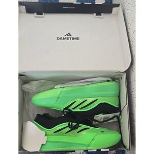 Adidas Dame 9 Basketball Shoes Lucid Green Core Black JR2508 Mens 6.5 Womens 7.5
